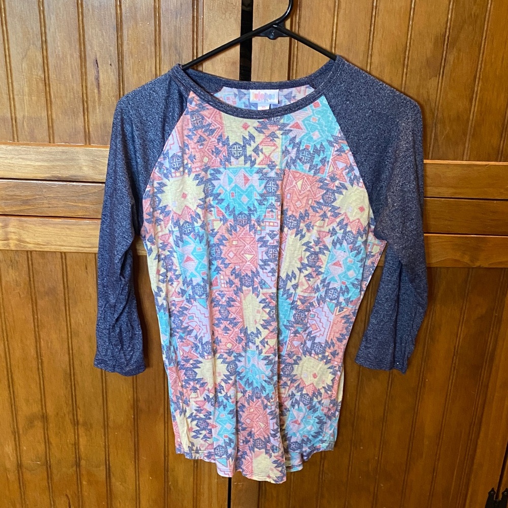 LuLaRoe Multicolor Floral Long Sleeve Top